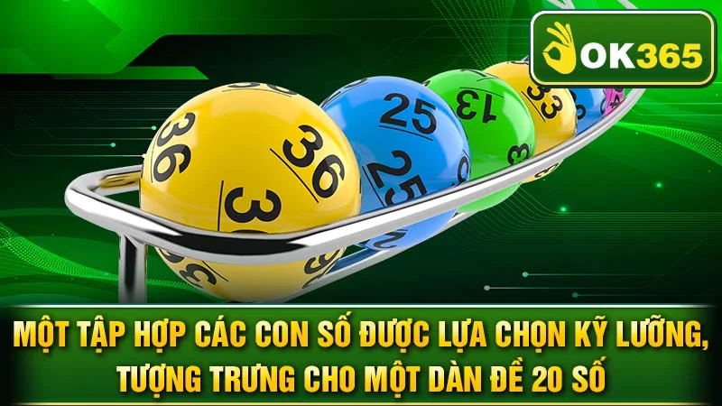 Một tập hợp các con số được lựa chọn kỹ lưỡng, tượng trưng cho một dàn đề 20 số.
